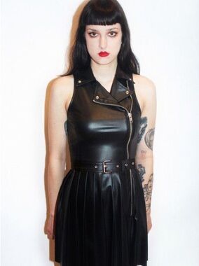 Deandri Motorcycle Dress sz Small